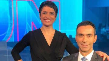 César Tralli e Sandra Annenberg comandam o Jornal Nacional - Reprodução/ Instagram