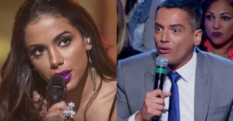 Anitta e Leo Dias - Globo/João Cotta e Reprodução / SBT