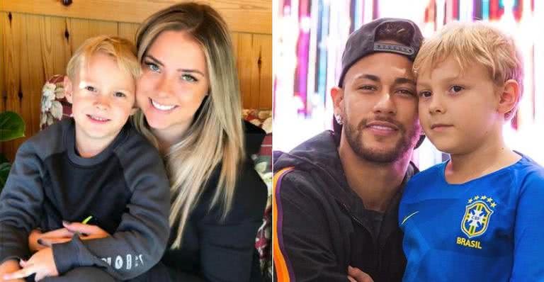 Carol Dantas, Davi Lucca e Neymar Jr. - Reprodução/Instagram