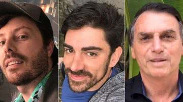 Danilo Gentili, Marcelo Adnet e Jair Bolsonaro - Instagram/Reprodução