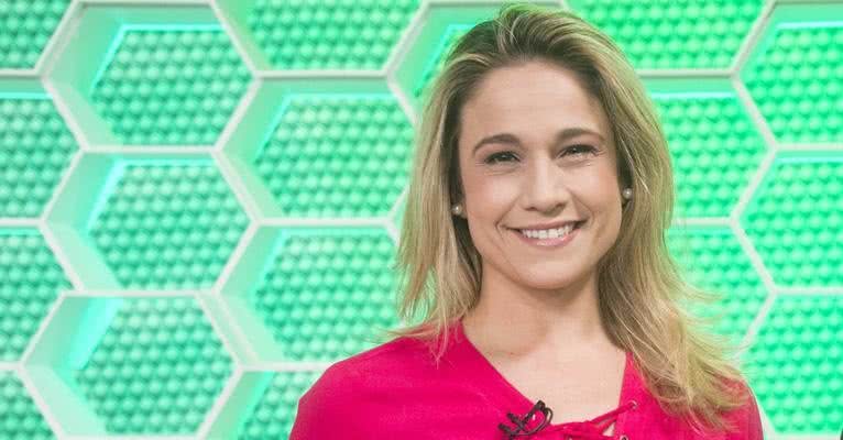 Fernanda Gentil se derrete por afilhado - Divulgação/TV Globo