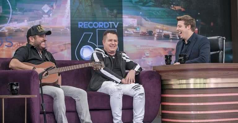 Bruno & Marrone com Porchat - Edu Moraes/Record TV