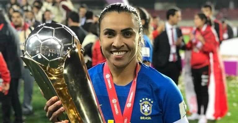 Marta ganha o título de melhor jogadora do mundo pela sexta vez - Reprodução/Instagram