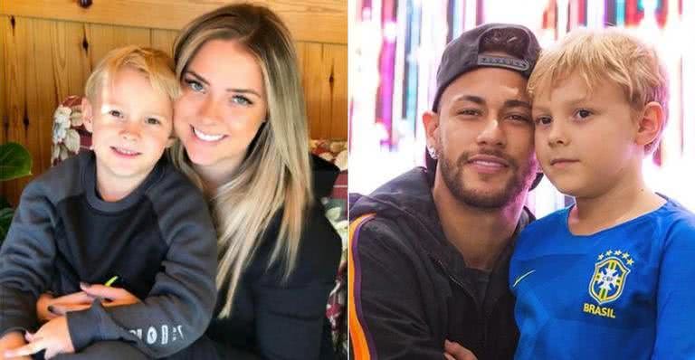 Carol Dantas, Davi Lucca e Neymar Jr. - reprodução/Instagram