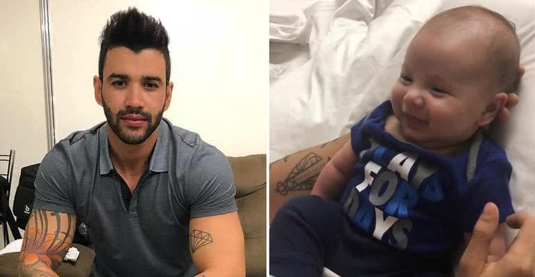 Gusttavo Lima e o caçula, Samuel - Reprodução/Instagram