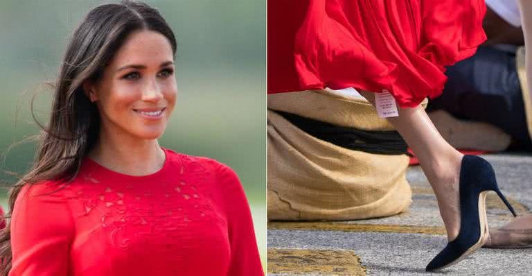 Meghan Markle usa vestido com etiqueta à mostra em tour real - Getty Images