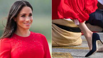 Meghan Markle usa vestido com etiqueta à mostra em tour real - Getty Images