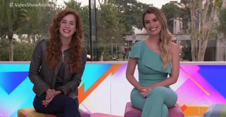 Sophia Abrahão e Fernanda Keulla durante 'Vídeo Show' - Reprodução/ TV Globo