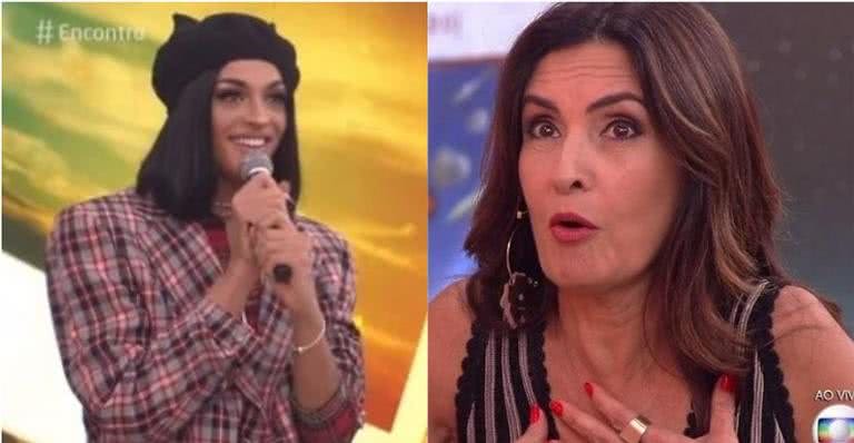 Pabllo Vittar e Fátima Bernardes - Reprodução/ Globo