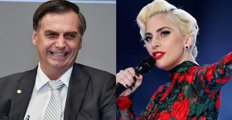 Bolsonaro disputa com Lady Gaga - Divulgação