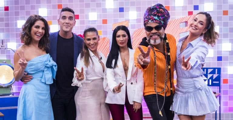 Carlinhos Brown, Claudia Leitte, Simone e Simaria, Thalita Rebouças e Andre Marques - Globo/João Miguel Júnior