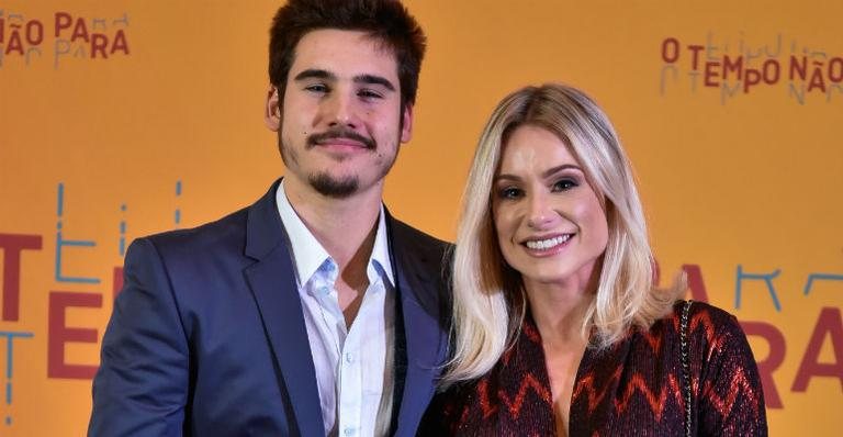 Nicolas Prattes e a mãe Giselle Prattes - Globo / Cesar Alves