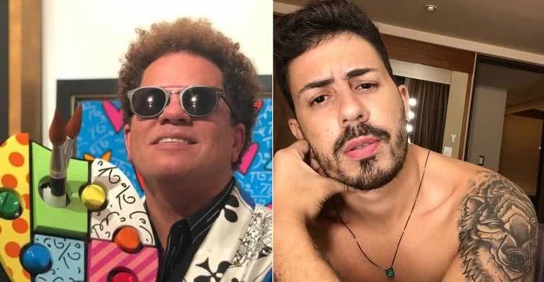 Romero Britto e Carlinhos Maia - Reprodução / Instagram