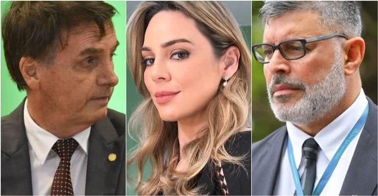 Jair Bolsonaro, Rachel Sheherazade e Alexandre Frota - Reprodução