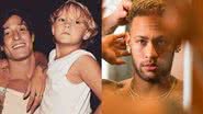 Neymar, o filho e o namorado da ex - Reprodução