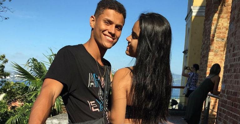 Danrley e a namorada, Larissa Celestino - Reprodução Instagram