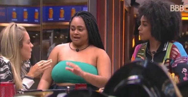 Isabella, Rízia e Gabriela conversam sobre racismo no BBB 19 - Reprodução/TV Globo