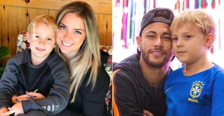 Carol Dantas, Davi Lucca e Neymar Jr. - Reprodução/Instagram