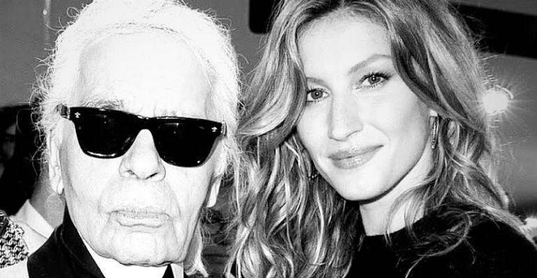 Gisele Bündchen e Karl Lagerfeld - Reprodução Instagram