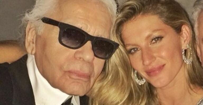 Gisele Bündchen e Karl Lagerfeld - Reprodução/Instagram