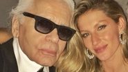 Gisele Bündchen e Karl Lagerfeld - Reprodução/Instagram