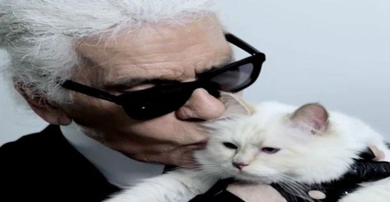 Karl Lagerfeld e sua companheira de longa data - Reprodução/ Instagram