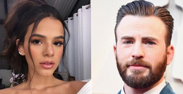 Bruna Marquezine e Chris Evans - Reprodução/Instagram/Getty Images