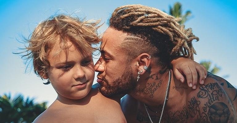 Neymar e Davi Lucca - Reprodução/Instagram