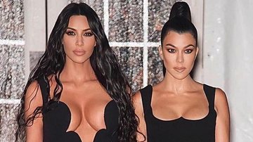 Kim Kardashian e Kourtney Kardashian durante o evento beneficente Amfar - Erik Pendzich/Shutterstock