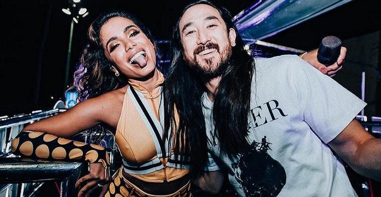 Steve Aoki cutiu Salvador com Anitta - Reprodução/ Instagram