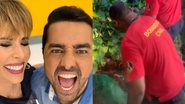 Ana Furtado, Ricardo Pereira e equipe de bombeiros - Reprodução/Instagram