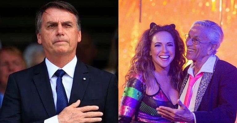 Jair Bolsonaro alfinetou Daniela Mercury e Caetano Veloso. - Instagram/Reprodução