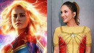 Capitã Marvel e Claudia Leitte - Reprodução/Instagram