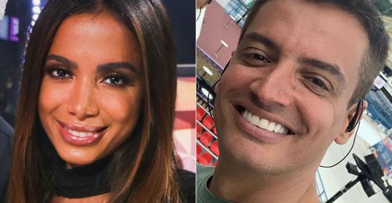 Leo Dias e Anitta - Globo/ Felipe Martini e Reprodução Instagram