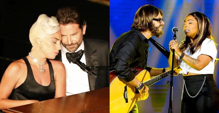 Lady gaga, Bradley Cooper, Roger e Juliana Oliveira - Getty Images e SBT/Divulgação