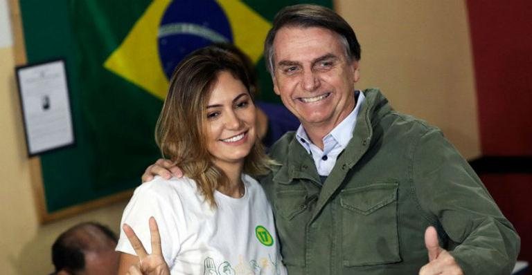 Michelle Bolsonaro e Jair Bolsonaro - Getty Images