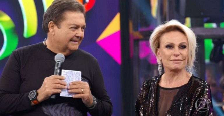 Ana Maria Braga e Fausto Silva - TV Globo/Reprodução