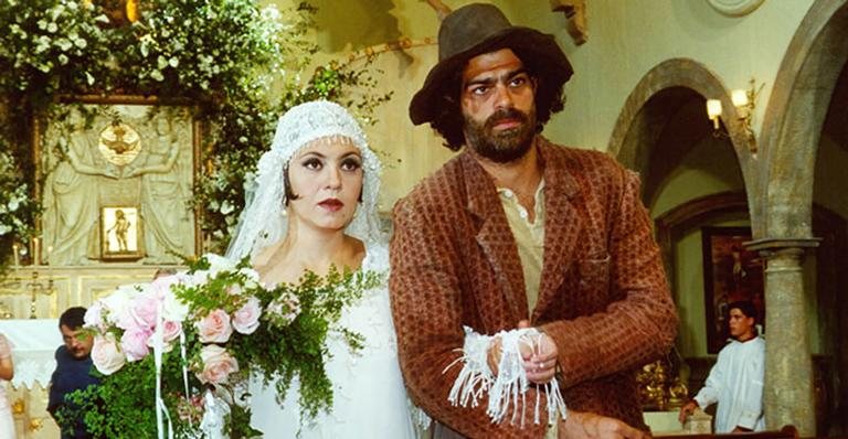 Catarina e Petruchio da novela O cravo e a Rosa - Acervo/TV Globo