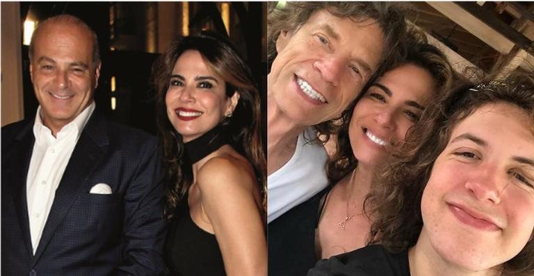 Luciana Gimenez, Marcelo de Carvalho, Lucas e Mick Jagger - Reprodução / Instagram