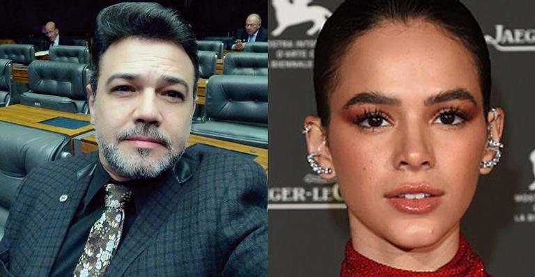 Marco Feliciano e Bruna Marquezine - Reprodução/Instagram e Getty Images