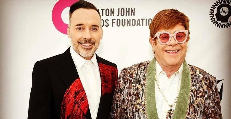 David Furnish e Elton John - Reprodução/Instagram