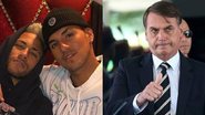 Gabriel Medina, Neymar Jr. e Jair Bolsonaro - Reprodução/Instagram