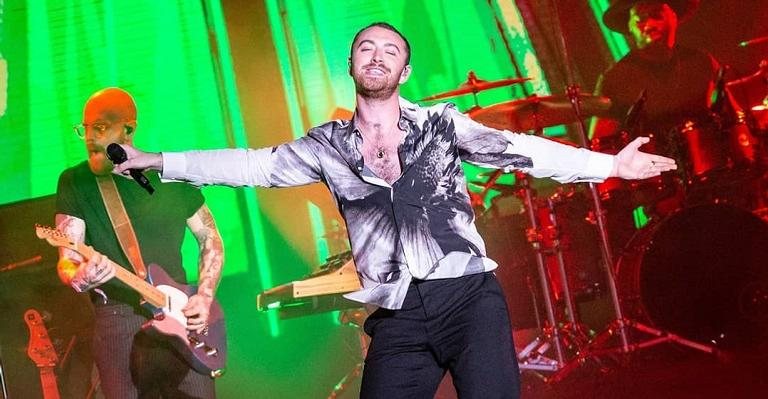 Sam Smith durante sua primeira apresentação em São Paulo, no Autódromo de Interlagos. - Fábio Tito