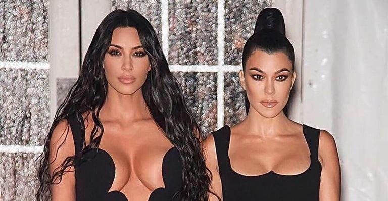 Kim Kardashian e Kourtney Kardashian - Reprodução/Instagram