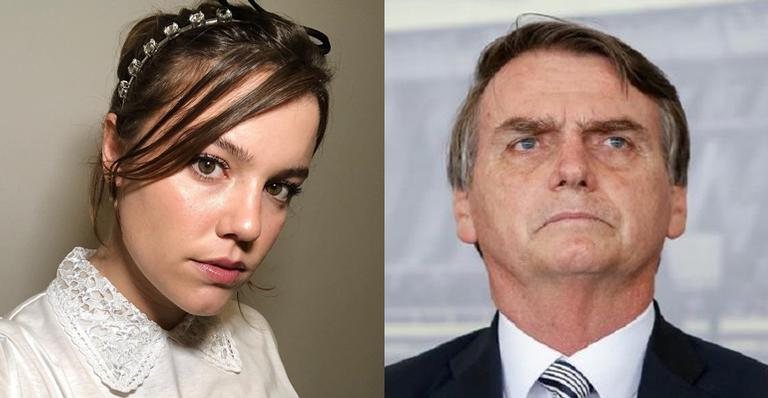 Alice Wegmann e Jair Bolsonaro - Reprodução/Instagram