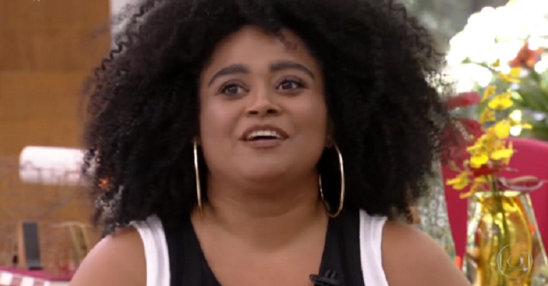 Rízia durante a participação do programa Mais Você, nesta quarta-feira, 10 - TV Globo/Reprodução