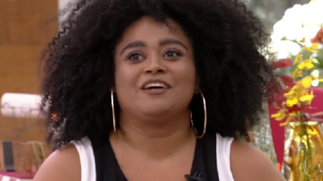 Rízia durante a participação do programa Mais Você, nesta quarta-feira, 10 - TV Globo/Reprodução