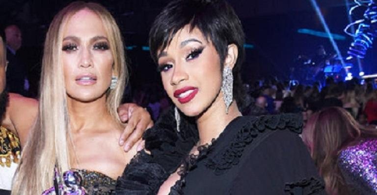 Jennifer Lopez e a rapper Cardi B - Kevin Mazur/WireImage