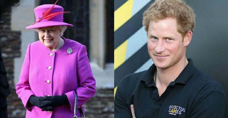 Rainha Elizabeth e príncipe Harry - Getty Images