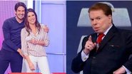 Rebeca Abravanel, Pato e Silvio Santos - Divulgação e Gabriel Cardoso / SBT